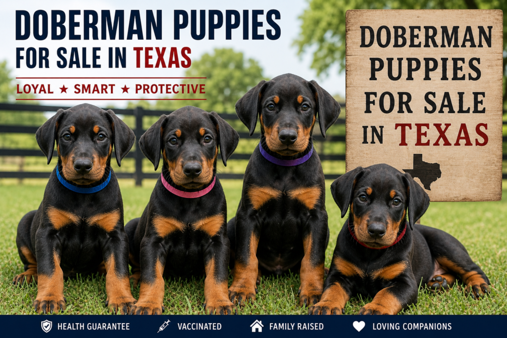 Doberman puppies for sale in Texas